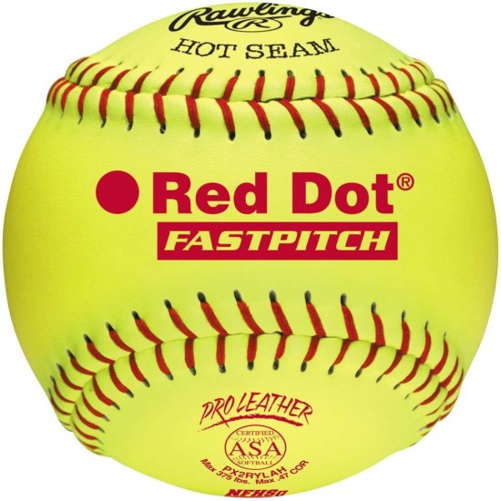 Discount - Rawlings ASA/NFHS Red Dot 12" Softball - 1 Dozen