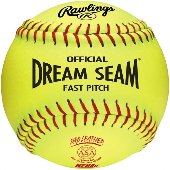 Discount - Rawlings ASA/NFHS Dream Seam 12" Softball - Dozen