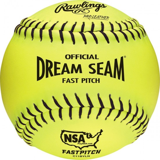 Discount - Rawlings NSA Dream Seam 11" Softball - 1 Dozen
