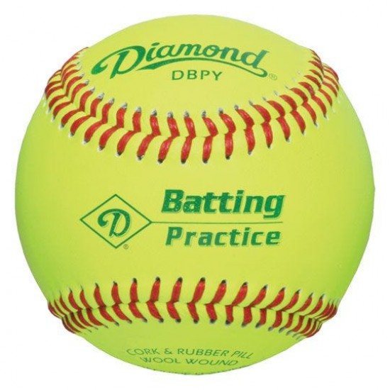 Discount - Diamond DBPY Batting Practice Baseball - 1 Dozen