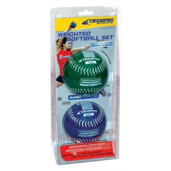 Discount - Champro Basic Weighted Training Softballs - 2 Pack