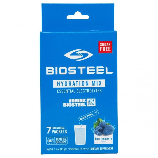 Discount - Biosteel Sports Hydration Mix Blue Raspberry - 7ct