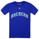 Discount - Milwaukee Brewers Majestic Cool Base Cooperstown Evolution Youth T-Shirt