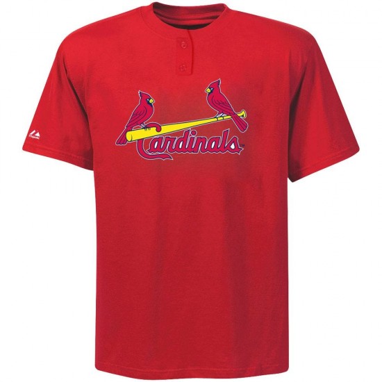 Discount - Majestic MLB 2-Button St. Louis Cardinals Replica Youth Jersey