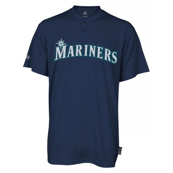 Discount - Seattle Mariners Majestic Coolbase Two Button Youth Jersey