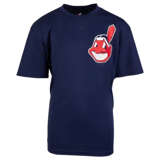 Discount - Cleveland Indians Majestic Cool Base Crewneck Replica Youth Jersey