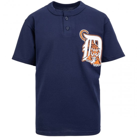 Discount - Majestic Two-Button Detroit Tigers Youth Jersey