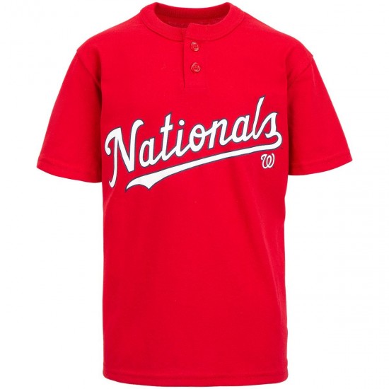 Discount - Majestic Two-Button Washington Nationals Youth Jersey