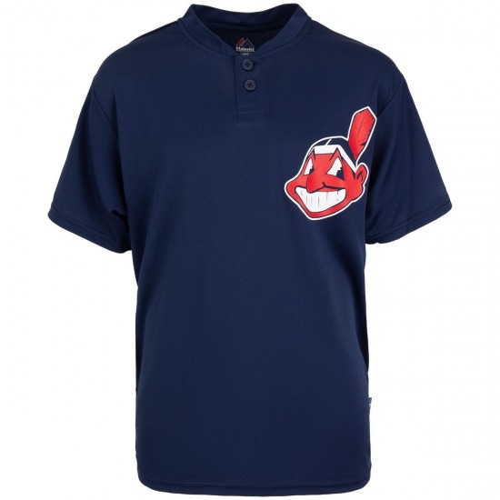Discount - Majestic Cool Base 2-Button Youth Replica Jersey - Cleveland Indians