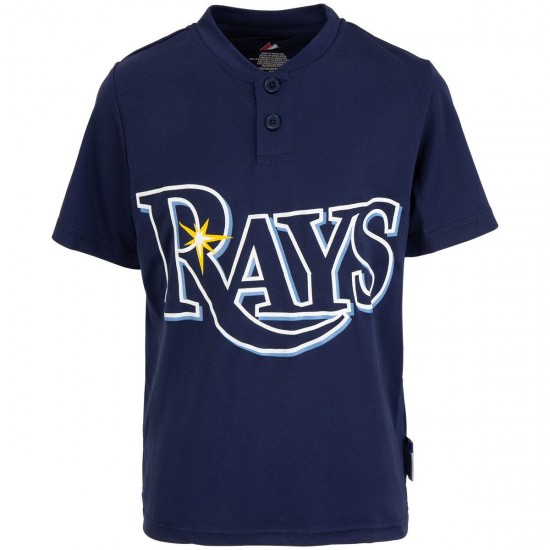 Discount - Majestic Cool Base 2-Button Youth Replica Jersey - Tampa Bay Rays