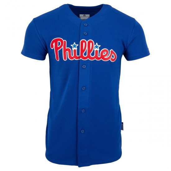 Discount - Philadelphia Phillies Majestic Cool Base Pro Style Youth Jersey