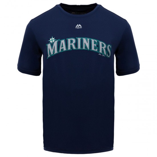 Discount - Seattle Mariners Majestic Cool Base Evolution Youth T-Shirt