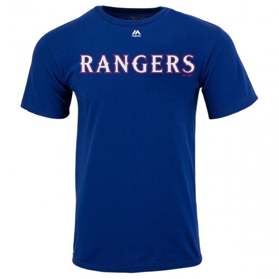 Discount - Texas Rangers Majestic Cool Base Evolution Youth T-Shirt