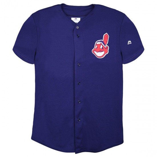 Discount - Cleveland Indians Majestic Cool Base Pro Style Adult Jersey