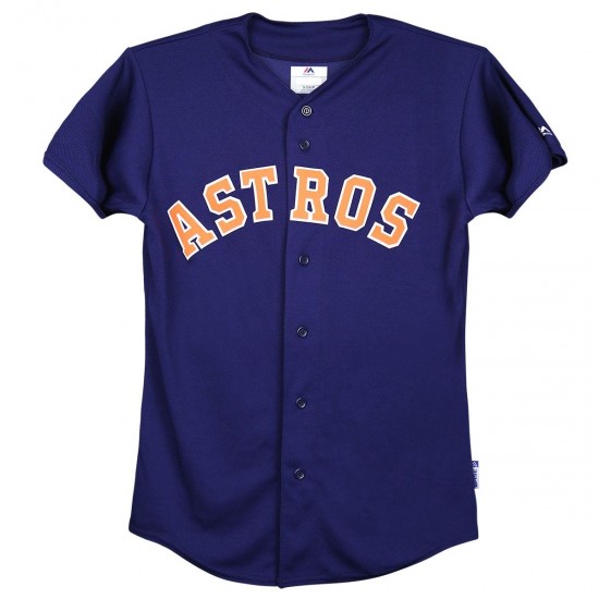 Discount - Houston Astros Majestic Cool Base Pro Style Youth Jersey