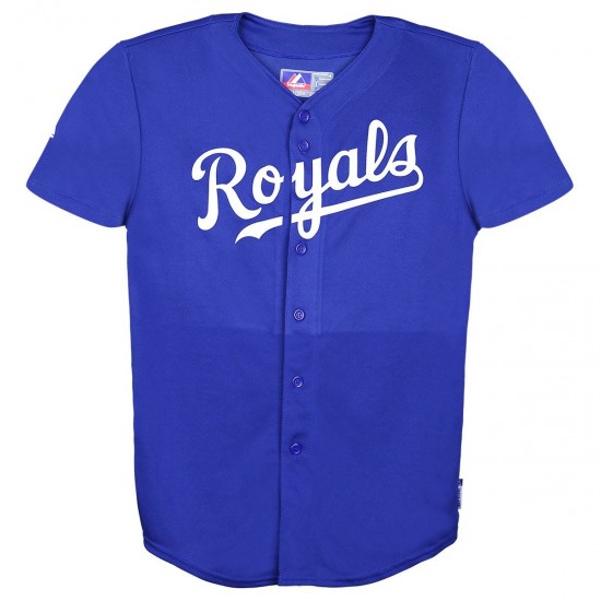 Discount - Kansas City Royals Majestic Cool Base Pro Style Youth Jersey