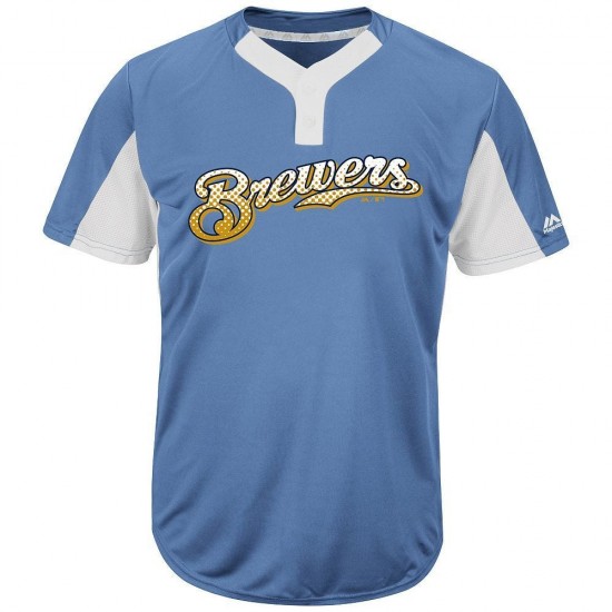 Discount - Milwaukee Brewers Majestic MAIY83 MLB Premier Youth Jersey