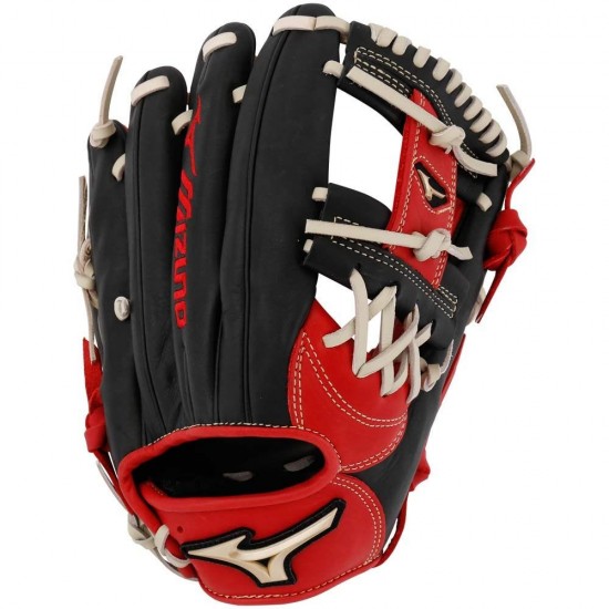 Discount - Mizuno Global Elite GGE63 11.5" Baseball Glove - Red/Black