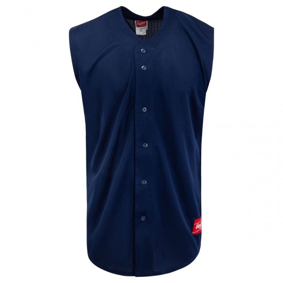 Discount - Rawlings Sleeveless Full Button Adult Jersey
