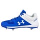 Sale - Under Armour Yard Low ST Men's Metal Baseball Cleats - Royal/White
