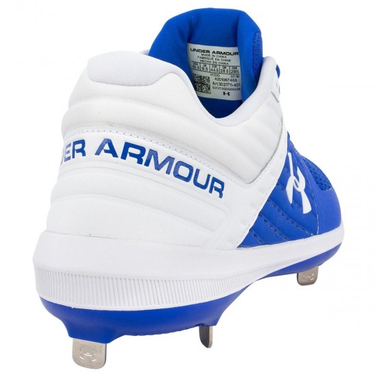 Sale - Under Armour Yard Low ST Men's Metal Baseball Cleats - Royal/White