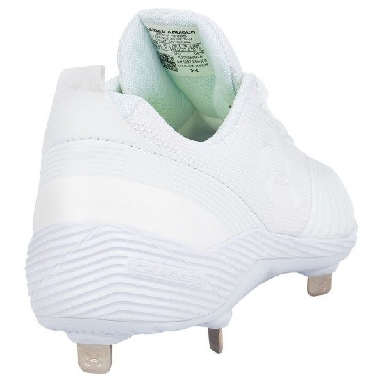 Sale - Under Armour Glyde Women's Metal Fastpitch Softball Cleats - White/White